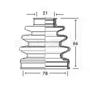 Пыльник, приводной вал BORG & BECK купить