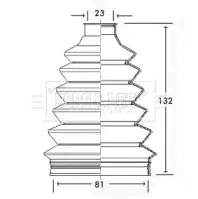 Пыльник, приводной вал BORG & BECK купить