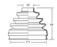 Пыльник, приводной вал BORG & BECK купить