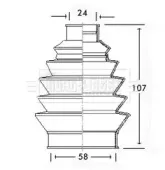 Пыльник, приводной вал BORG & BECK купить