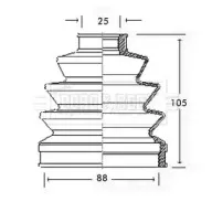 Пыльник, приводной вал BORG & BECK купить