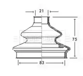 Пыльник, приводной вал BORG & BECK купить