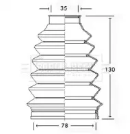 Пыльник, приводной вал BORG & BECK купить