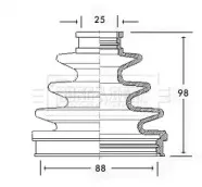 Пыльник, приводной вал BORG & BECK купить