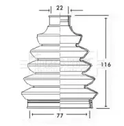 Пыльник, приводной вал BORG & BECK купить
