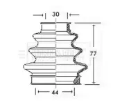 Пыльник, приводной вал BORG & BECK купить