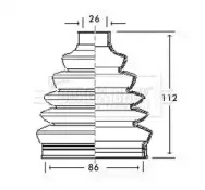 Пыльник, приводной вал BORG & BECK купить