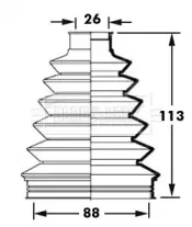 Пыльник, приводной вал BORG & BECK купить