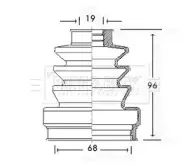 Пыльник, приводной вал BORG & BECK купить