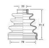 Пыльник, приводной вал BORG & BECK купить