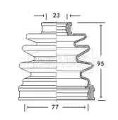 Пыльник, приводной вал BORG & BECK купить
