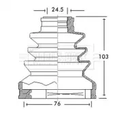 Пыльник, приводной вал BORG & BECK купить
