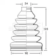 Пыльник, приводной вал BORG & BECK купить