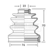 Пыльник, приводной вал BORG & BECK купить
