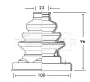 Пыльник, приводной вал BORG & BECK купить