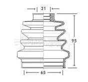 BCB2687 BORG & BECK-Пильовик привідного вала к-т BORG & BECK купить