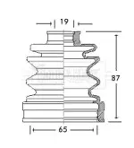 Пыльник, приводной вал BORG & BECK купить
