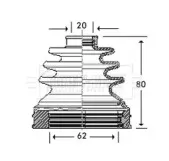 Пыльник, приводной вал BORG & BECK купить