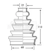 Пыльник, приводной вал BORG & BECK купить
