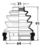 Пыльник, приводной вал BORG & BECK купить