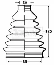 Пыльник, приводной вал BORG & BECK купить