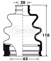 Пыльник, приводной вал BORG & BECK купить