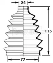 Пыльник, приводной вал BORG & BECK купить