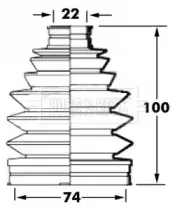 Пыльник, приводной вал BORG & BECK купить