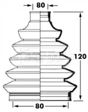 Пыльник, приводной вал BORG & BECK купить