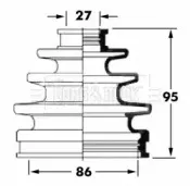 Пыльник, приводной вал BORG & BECK купить