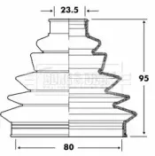Пыльник, приводной вал BORG & BECK купить