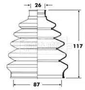 Пыльник, приводной вал BORG & BECK купить