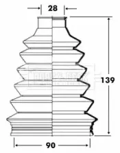 Пыльник, приводной вал BORG & BECK купить