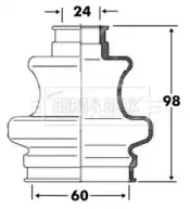 Пыльник, приводной вал BORG & BECK купить