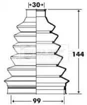 Пыльник, приводной вал BORG & BECK купить