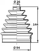 Пыльник, приводной вал BORG & BECK купить