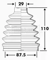 Пыльник, приводной вал BORG & BECK купить