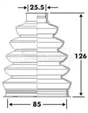 Пыльник, приводной вал BORG & BECK купить