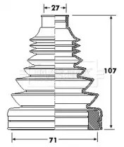 Пыльник, приводной вал BORG & BECK купить