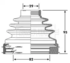 Пыльник, приводной вал BORG & BECK купить