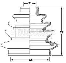 Пыльник, приводной вал BORG & BECK купить