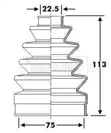 Пыльник, приводной вал BORG & BECK купить