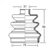 Пыльник, приводной вал BORG & BECK купить