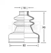 Пыльник, приводной вал BORG & BECK купить