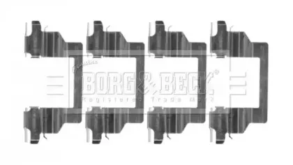 Комплектующие, колодки дискового тормоза BORG & BECK купить