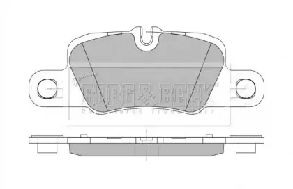 Комплект тормозных колодок, дисковый тормоз BORG & BECK купить
