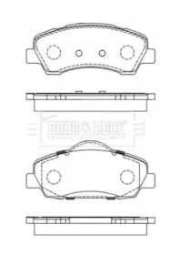 Комплект тормозных колодок, дисковый тормоз BORG & BECK купить