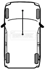Трос, стояночная тормозная система BORG & BECK купить