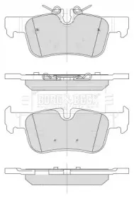 Комплект тормозных колодок, дисковый тормоз BORG & BECK купить