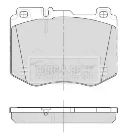 Комплект тормозных колодок, дисковый тормоз BORG & BECK купить